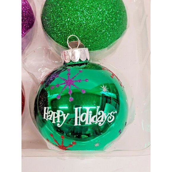 Radko Set 6 Christmas Tree Ornaments 2011 Hand Crafted Glass Celabration Decor - Picture 3 of 10